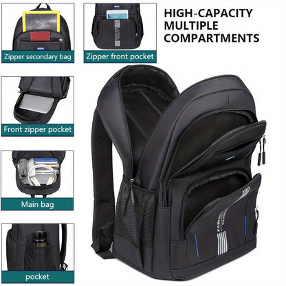 Bennett Men's Leather Backpack Durable Utility