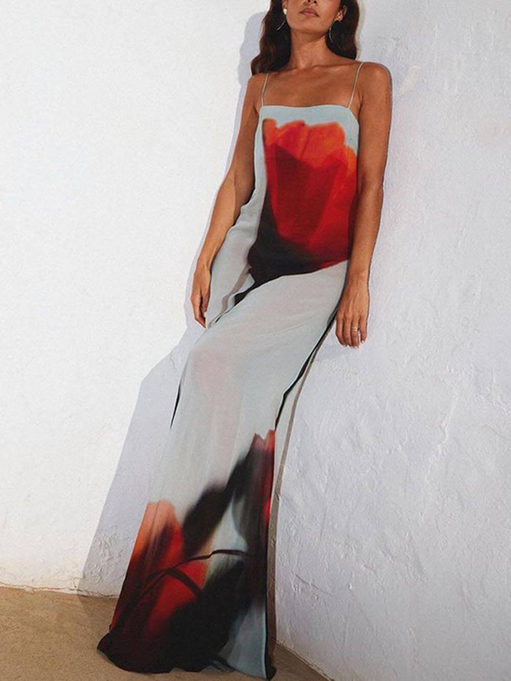 Relaxed Floral Long Maxi Summer Dress