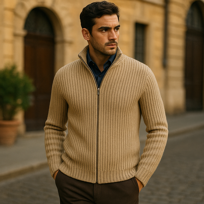 Windsor Men's Knitted Zip Cardigan