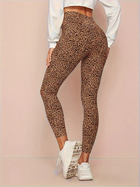 Women's High-Waist Leopard Leggings