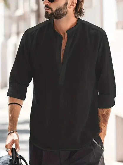 Men's Linen Dress Shirt