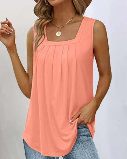 Women's Sleeveless Square Neck - VibreMode