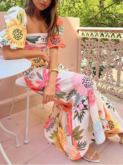 Floral Floor Length Dress