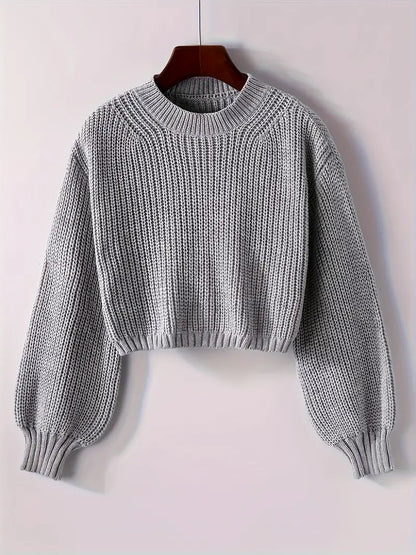 Fashionable Women's Cropped Sweater