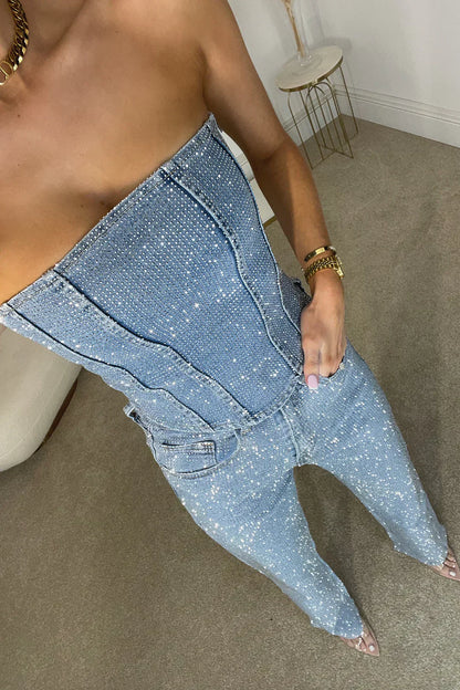 Women's Strapless Jumpsuit