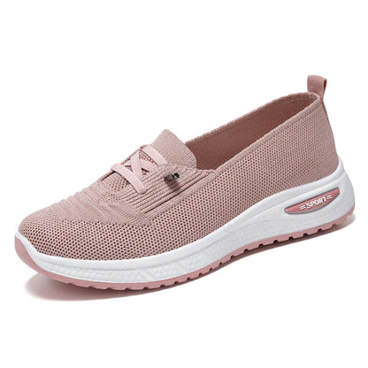Comfortable Women's Walking Shoes with Arch Support and Mesh Upper