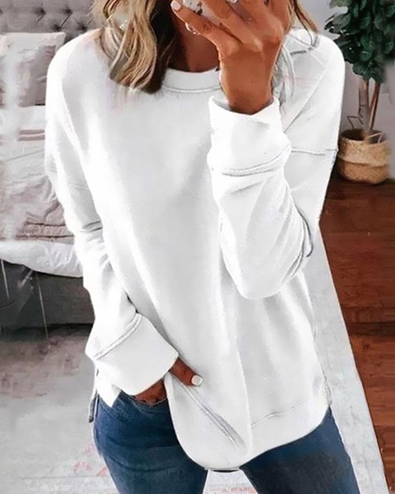 Comfortable Vintage Crew Neck Sweatshirt