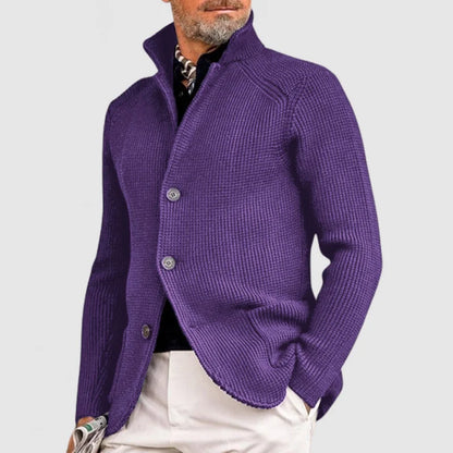 Men's Hooded Knitted Cardigan
