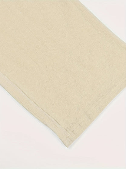 Men's Linen Pants Breathable Beige