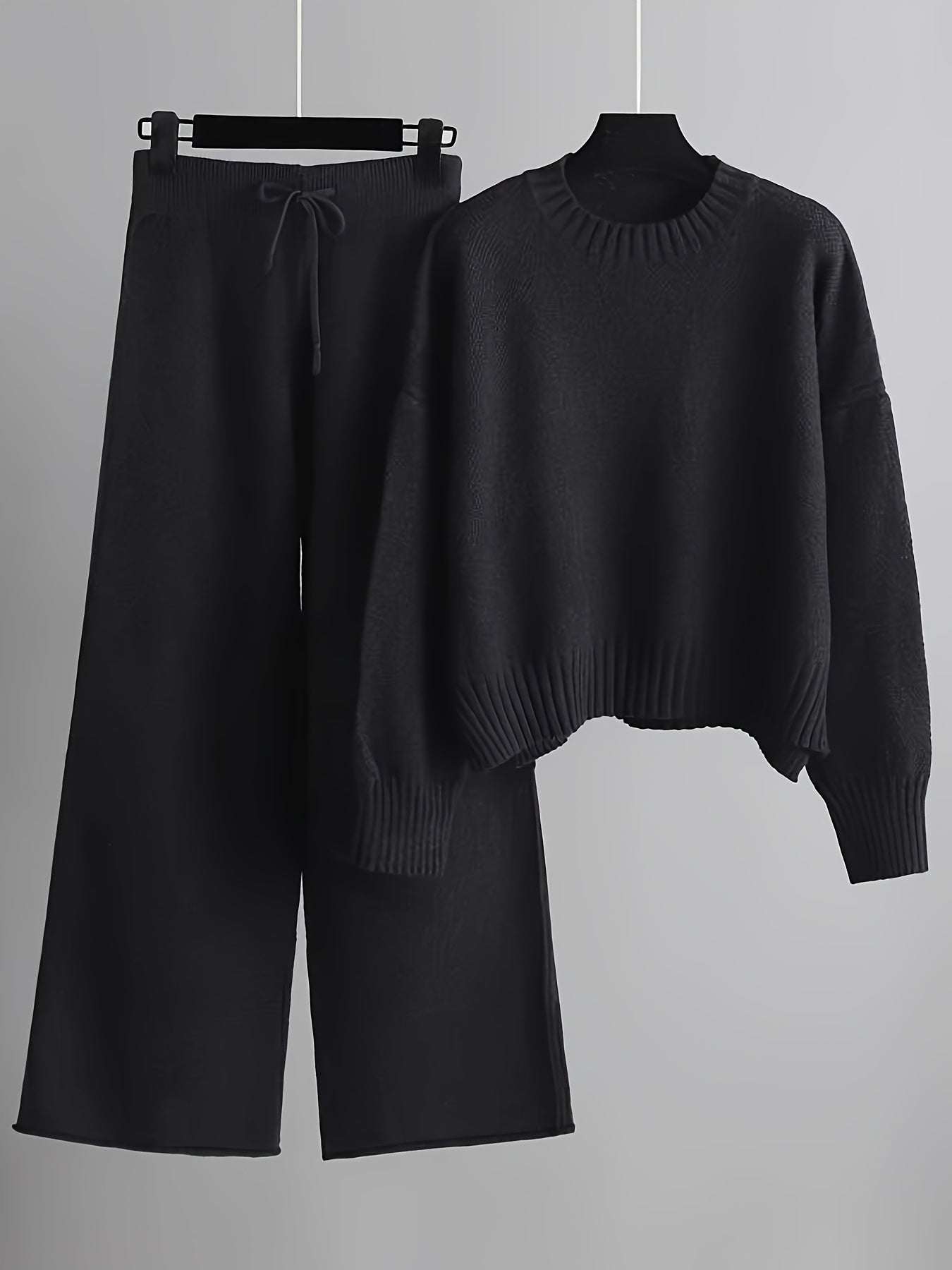 Comfortable Women's Casual Knit Sweater Set