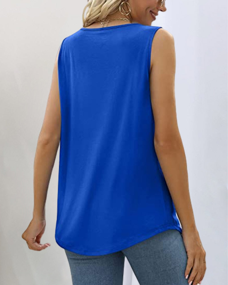 Women's Sleeveless Square Neck