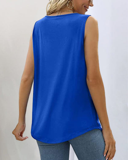 Women's Sleeveless Square Neck