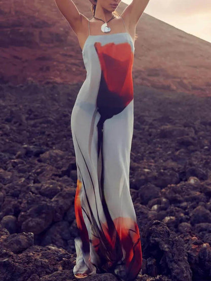 Relaxed Floral Long Maxi Summer Dress