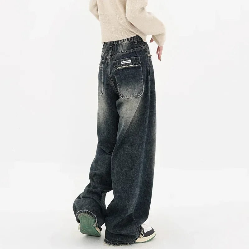 Ripped Vintage Style Jeans