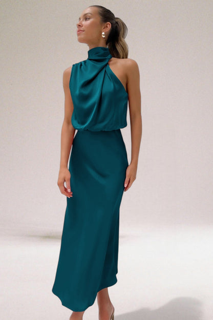 Elegant Women's Halter Neck Dress