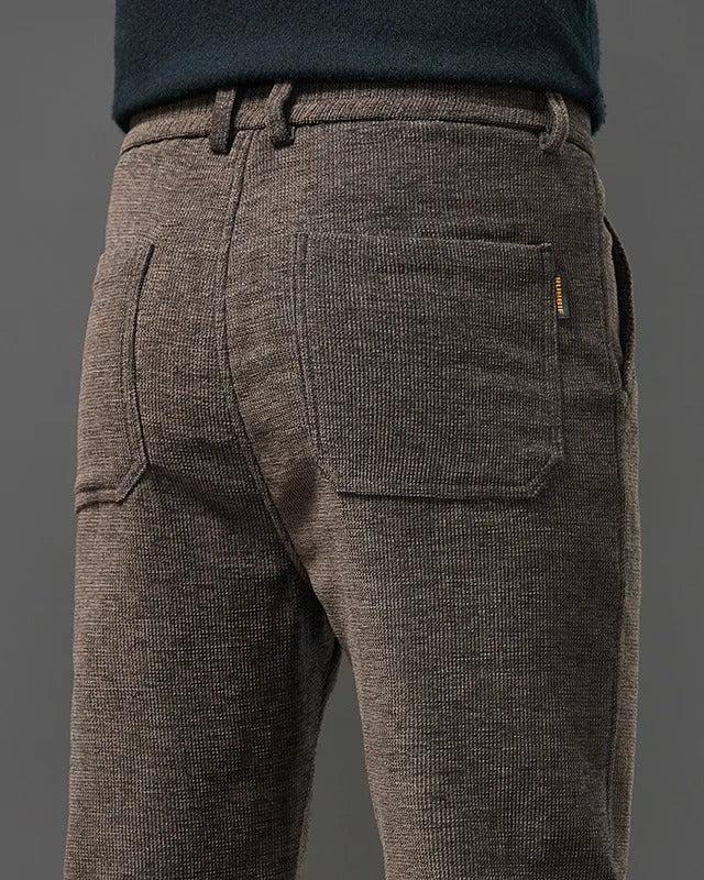 Rugged Textured Corduroy Trousers