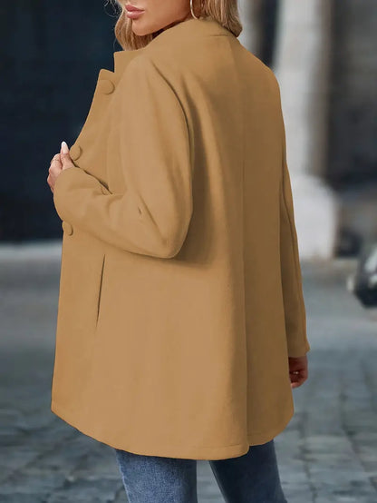 Classic Tailored Button Trench Coat