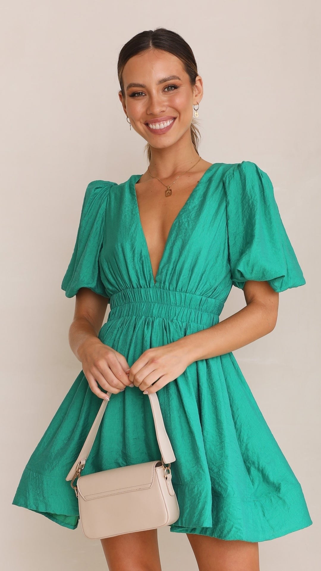Chic Ladies Floral Short Sleeve Dress