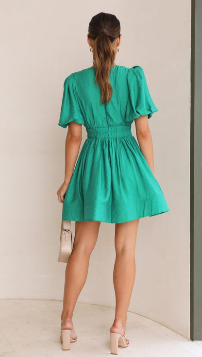 Elegant V Neck Wedding Guest Dress for Women