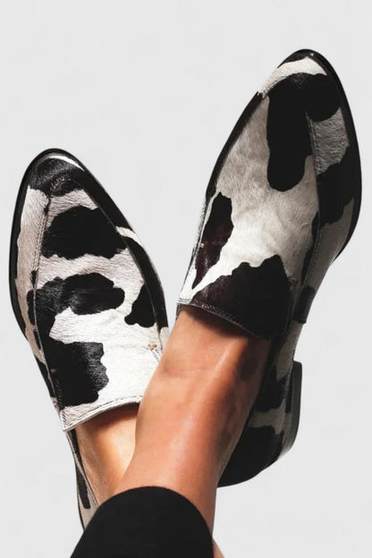 Classic Leather Slip On Shoes - VibreMode