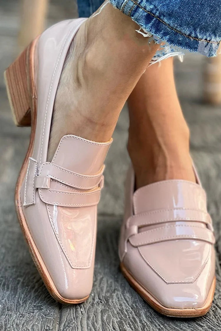 Women's Pink Slip-On Loafers