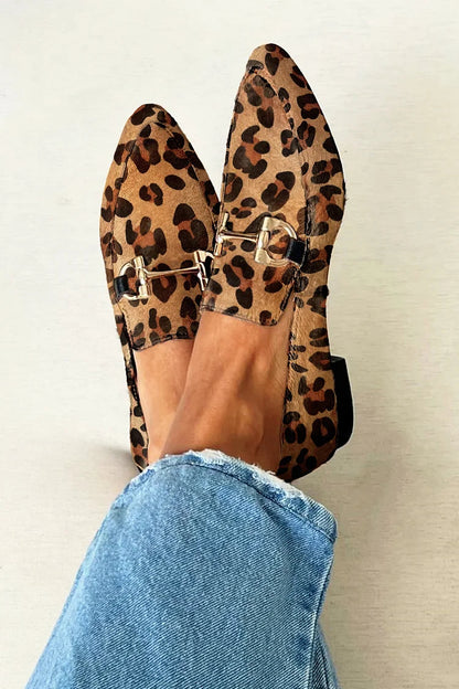 Women's Metallic Detail Loafers - VibreMode