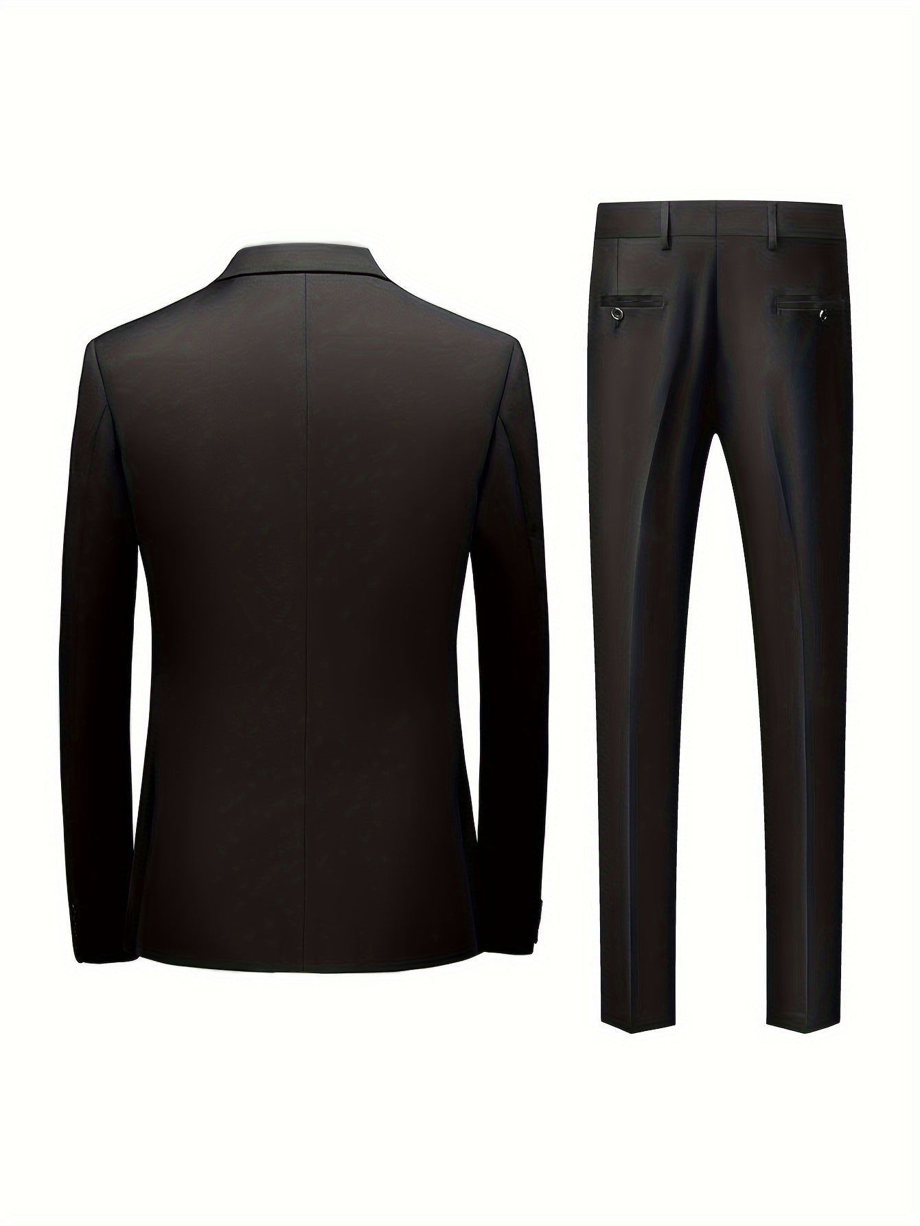 Men's Single Breasted Suit Notch Lapel