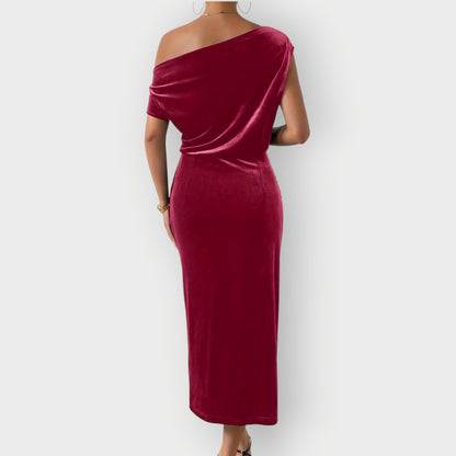 Chic Cold Shoulder Knee Length Dress