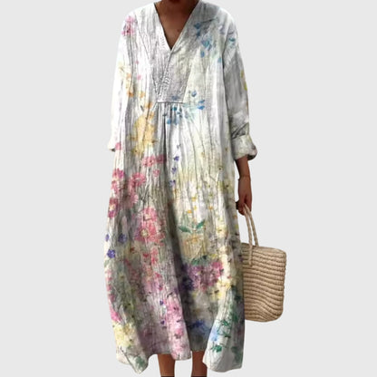 Ladies' Chic Layered Midi Dress