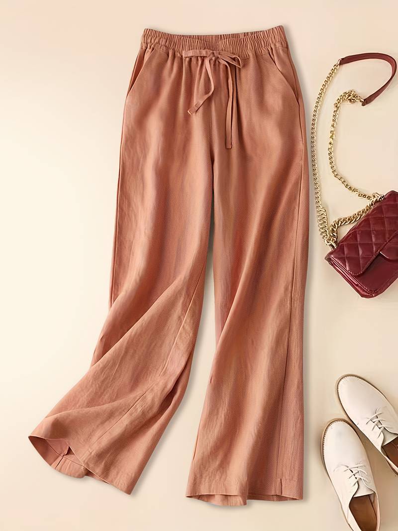 Casual Elastic Waist Joggers