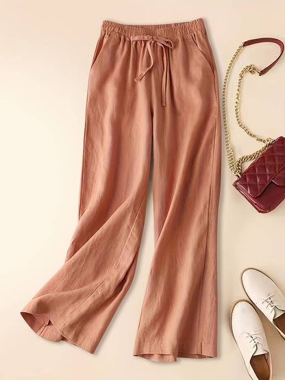 Casual Elastic Waist Joggers