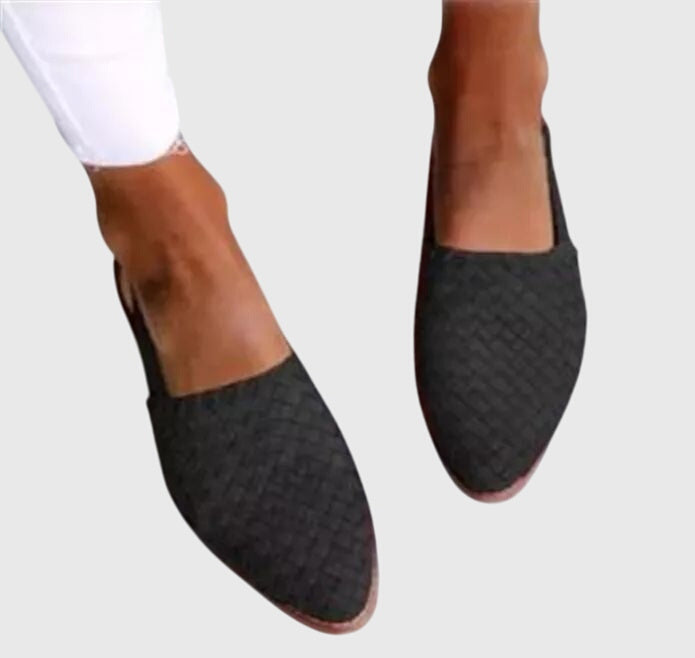 Comfortable Womens Canvas Slip On Flats Shoes