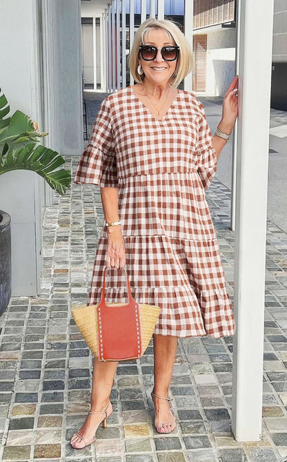Casual Graphic Sleeve Dress
