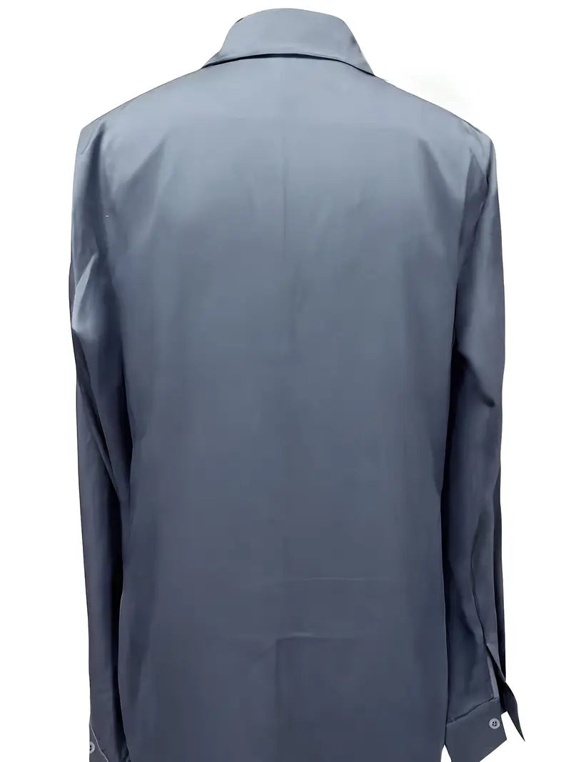 Luxury Soft V-Neck Satin Top