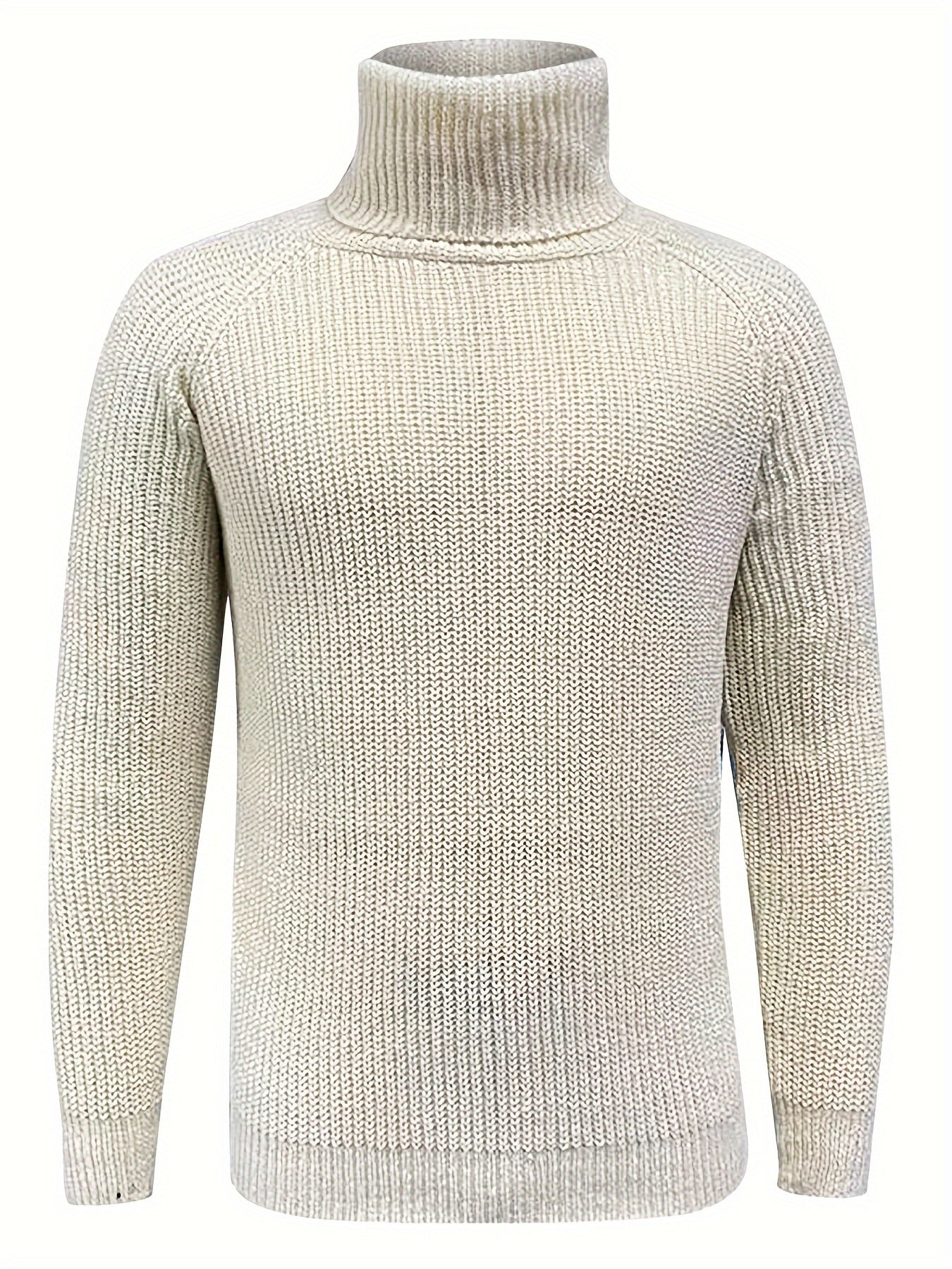 Men's Turtleneck Vintage Knit Sweater