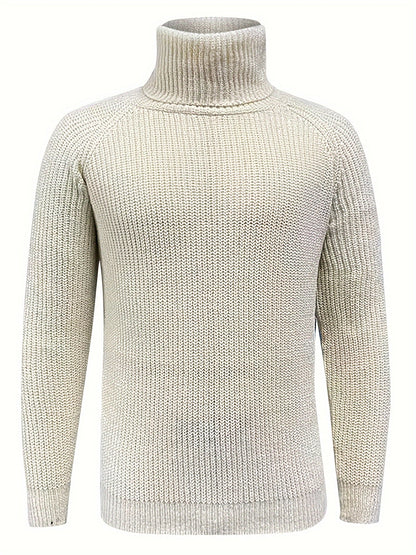 Men's Turtleneck Vintage Knit Sweater