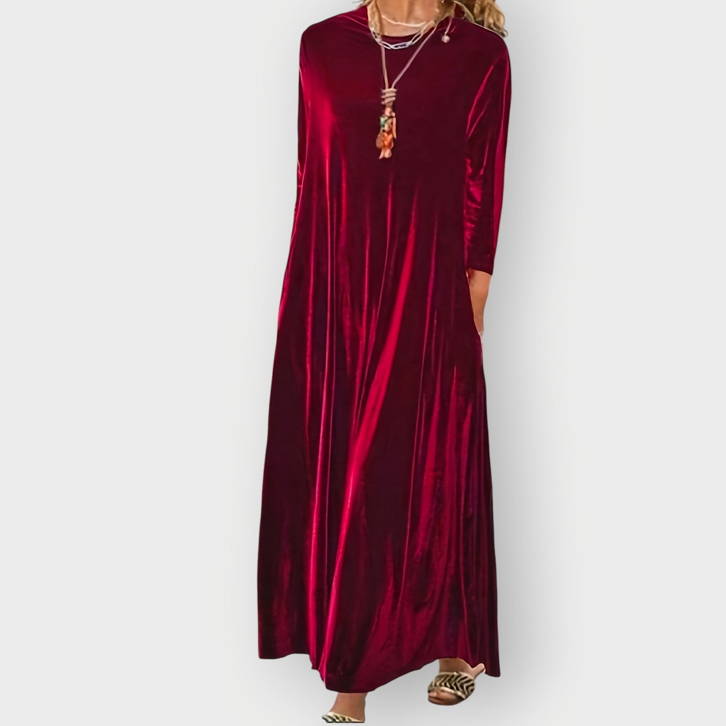 Women's Velvet Maxi Dress - VibreMode