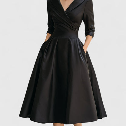 Floral Chiffon Knee Length Dress