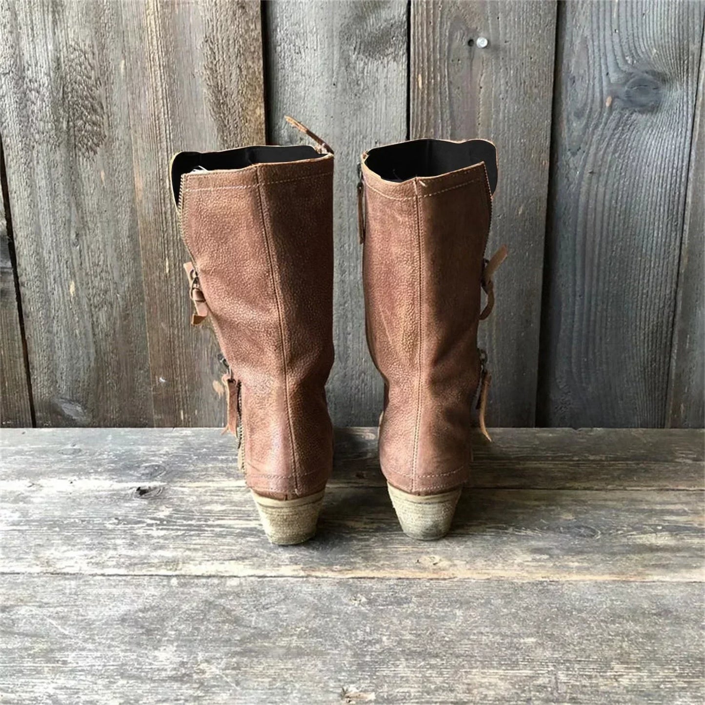 Rugged Lace Up Ankle Boots