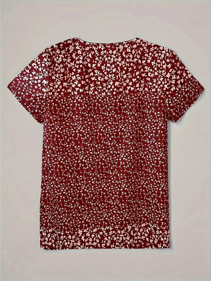 Women's V-Neck Short Sleeve Casual