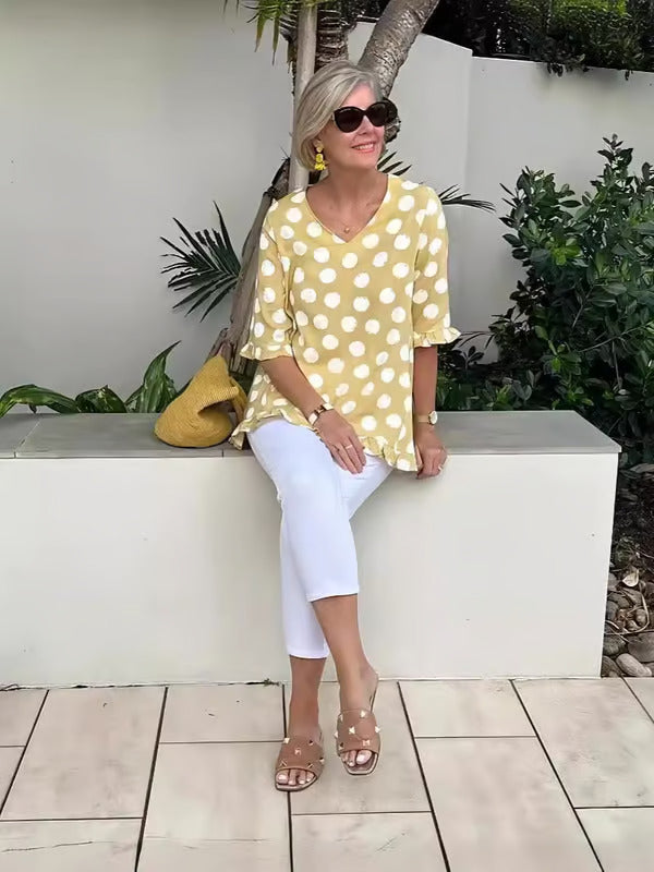 Chic Ladies Dot Blouse