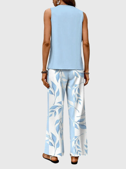 Casual Women's 2 Piece Loose Fit Pant Set