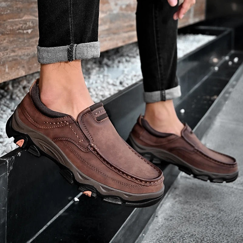 Men's Slip-On Loafers Round Toe Casual