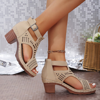 Chic High Heel Summer Sandals