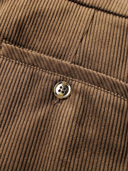Rugged Textured Cord Pants