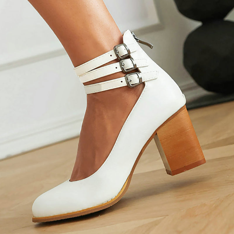 Women's Heels Adjustable Buckle Closure