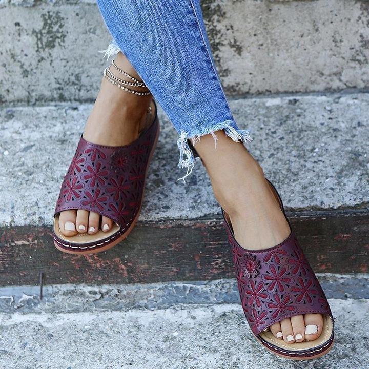 Women's Orthopedic Flat Sandals Cushioned Comfortable
