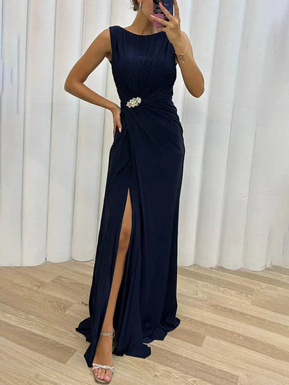 Elegant Ladies Floral Maxi Evening Dress