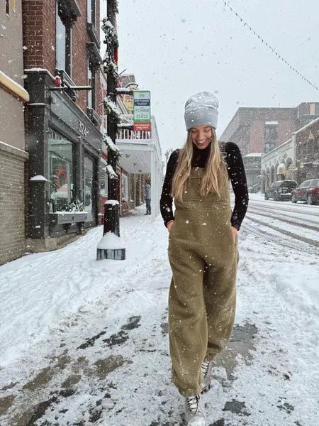 Tess Women's Fleece Overalls Ultra Comfortable