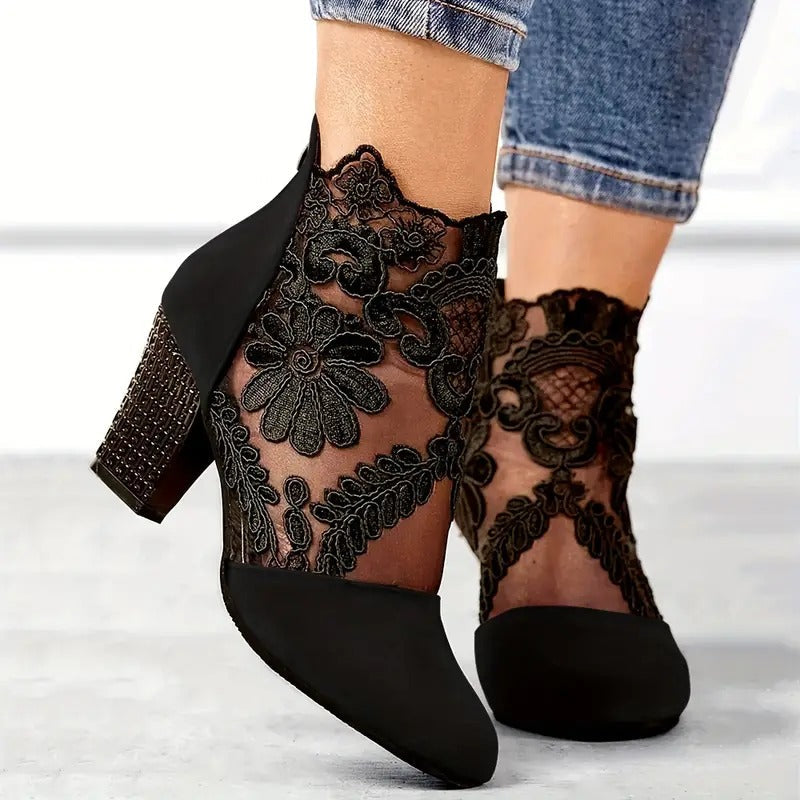 Comfortable Low Block Heel Women's Ankle Boots